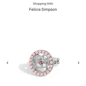 Elegant Silver and Pink Pearl Ring